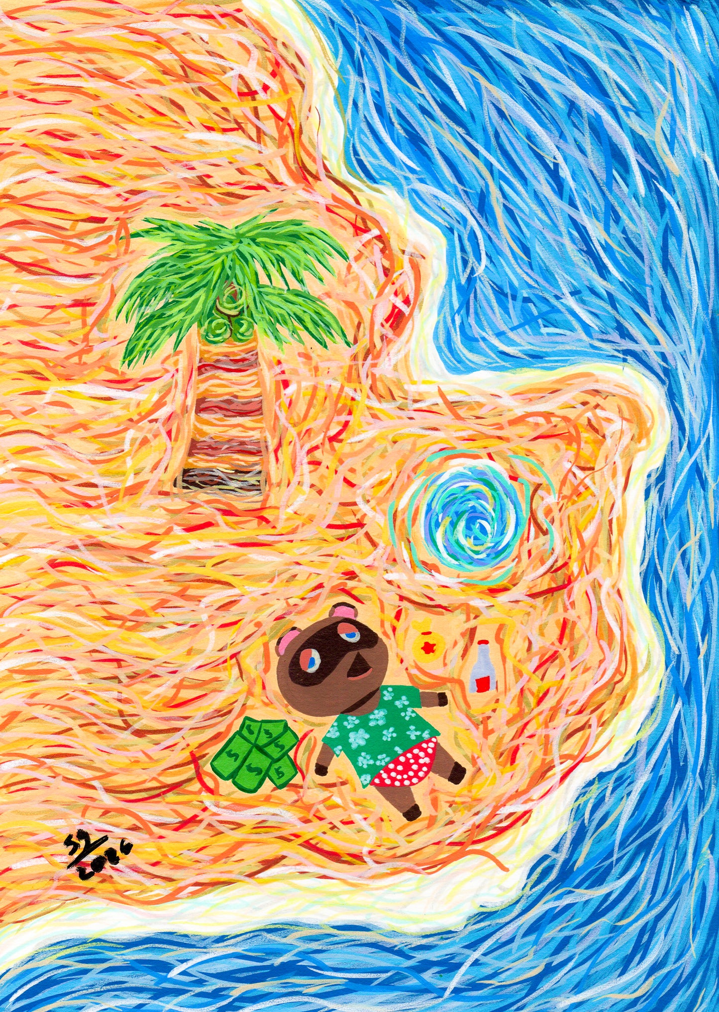 Tom Nook de resaca (Animal Crossing)