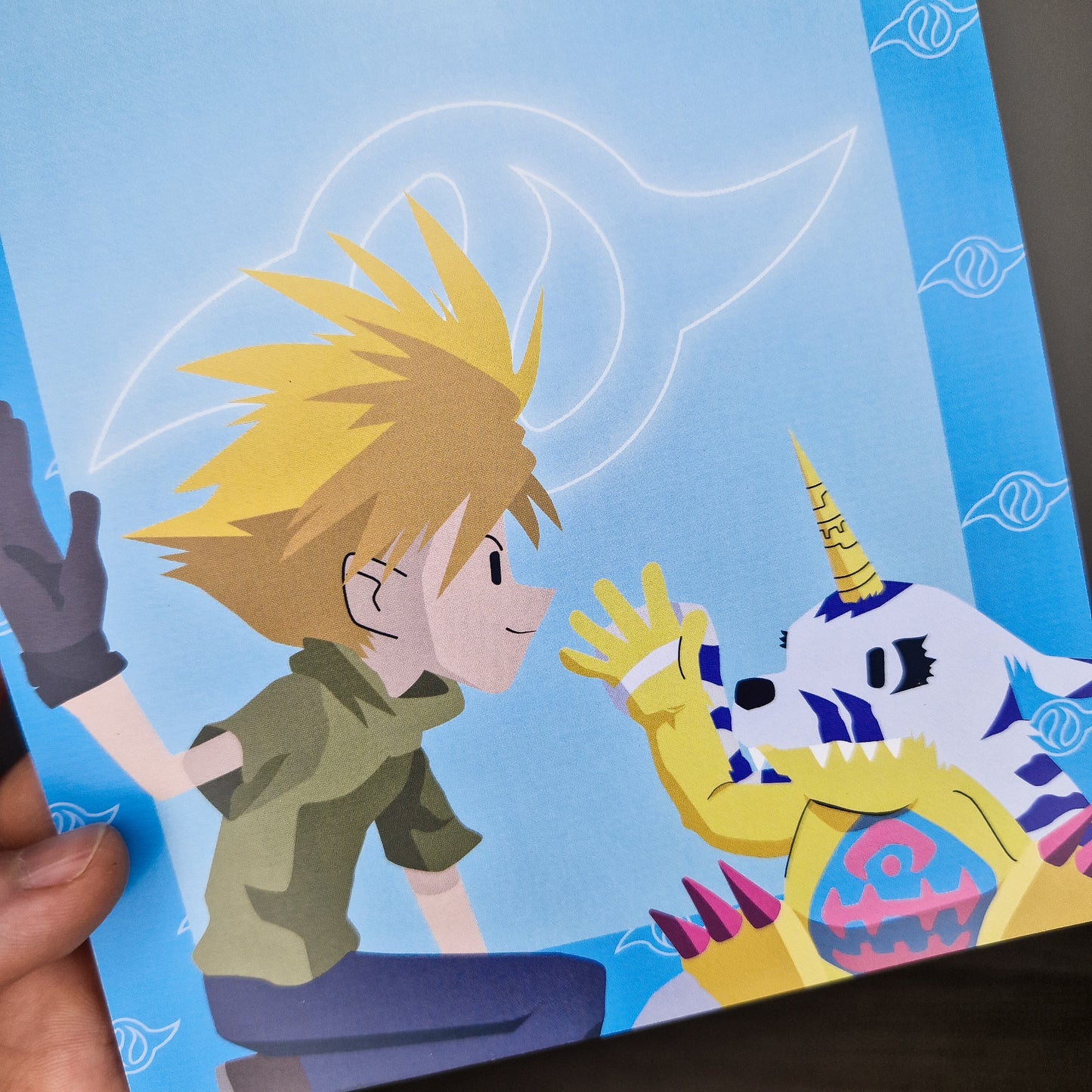 Print Gabumon y Yamato - Digimon